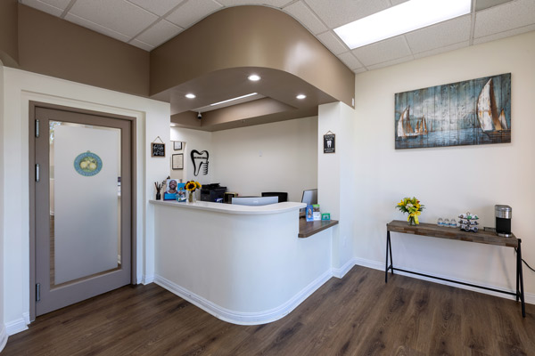 Front office area at Higher Ground Dentistry in Upland, CA