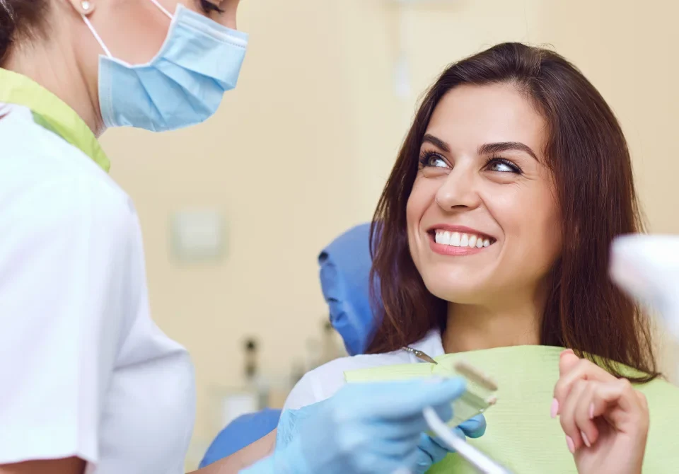 Upland CA dentist consultation with patient for January smile renewal treatment planning