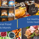 Assortment of tooth-friendly healthy snack food ideas like apples, carrots, and cheese displayed at Higher Ground Dentistry in Upland.
