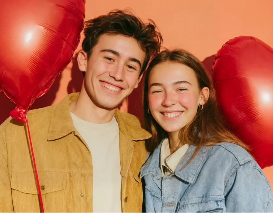 Couple smiling with healthy white teeth following Valentine's Day Dental Tips in Upland CA