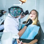 A detailed close-up of a patient receiving a same day dental cleaning near me at Higher Ground Dentistry, your affordable dentist near me in the 91786 area.