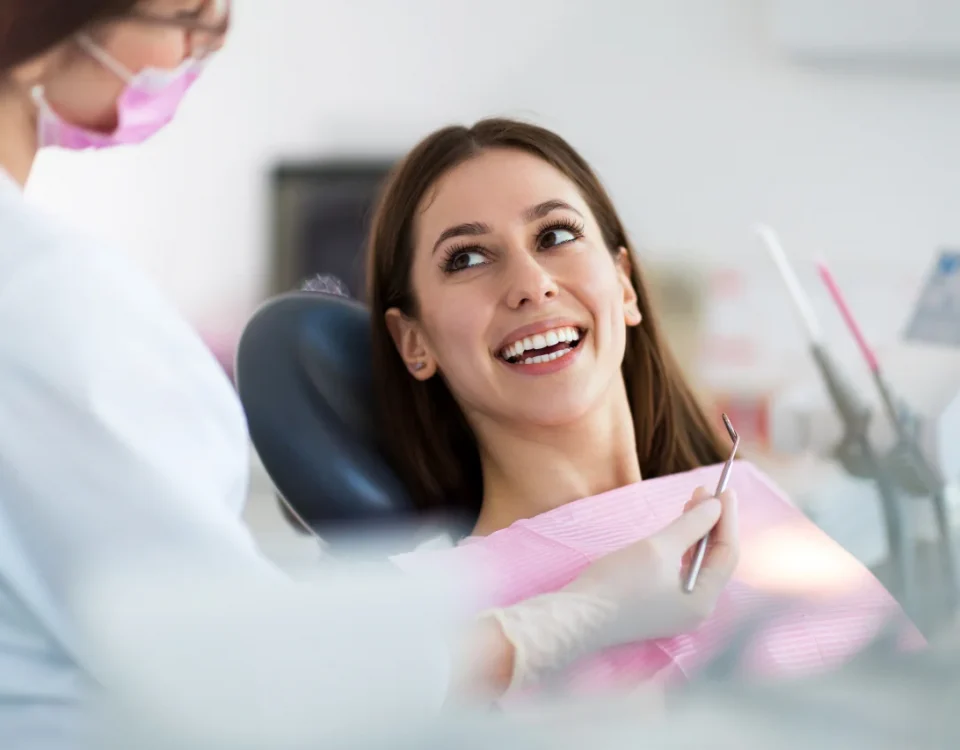 Smiling patient during dental consultation for wisdom teeth extraction at Higher Ground Dentistry in Upland CA