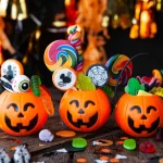 Halloween pumpkin buckets filled with candy — tips to protect teeth from candy at Higher Ground Dentistry Upland CA